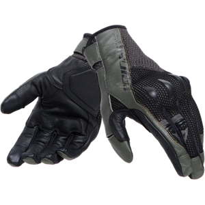 Gants Moto Dainese Karakum Ergo-tek Noir-Vert Militaire -