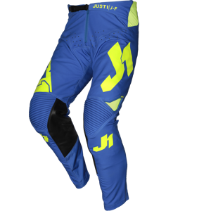 Pantalon Cross Just1 J-Flex Aria Bleu-Jaune Fluo -