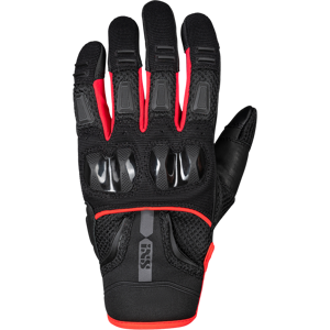 Gants Moto iXS Matador-Air 2.0 Noir-Rouge Fluo -