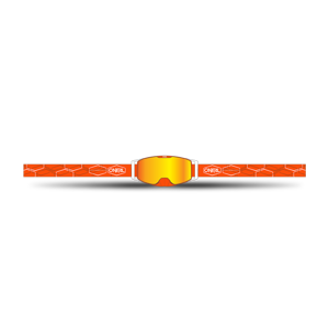 Masque Cross O'Neal B-30 Hexx Orange-Blanc -