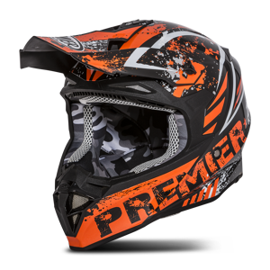 Casque Cross Premier Exige ZX 3 Orange-Noir -