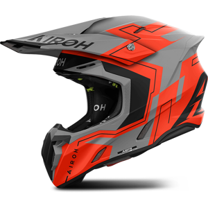 Casque Cross Airoh Twist 3 Dizzy Orange Fluo Mat -