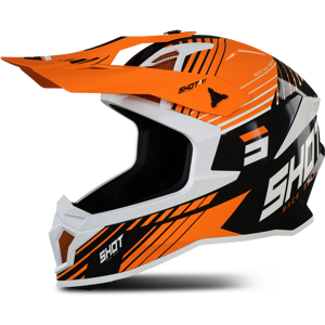 Shot Race Gear Casque Cross Shot Lite Fury Noir-Neon-Orange -