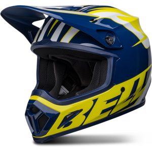 Casque Cross BELL MX-9 MipsMi Spark Bleu-Jaune -