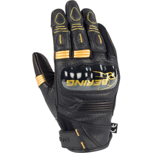 Gants Moto Femme Bering Axel Noir-Or -