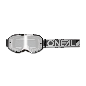 O'Neal Masque Cross OaNeal B-10Duplex Gris-Blanc-Miroir Argent -