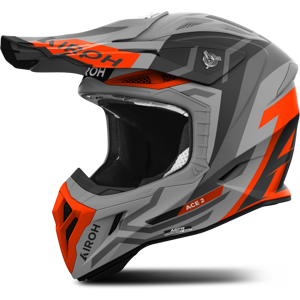 Casque Cross Airoh Aviator Ace 2 Ground Orange Mat -