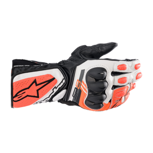 Gants Moto Alpinestars SP 8 V3 Noir Blanc Rouge Fluo 