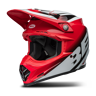 Casque Cross Bell Ps Moto-9S Flex Rouge-Blanc -