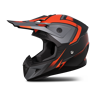 Casque Cross Stormer Dust Noir Mat-Orange -