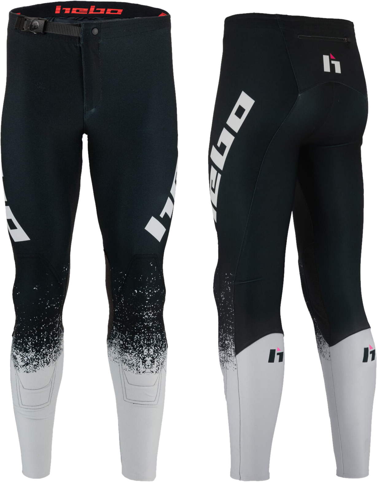 Pantalon Trial Hebo Pro Trial V Dripped Blanc -