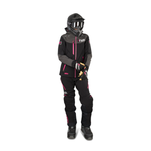 Combinaison Femme FXR Elevation Lite Dri-Link 2 Pieces Noir-Fuchsia -