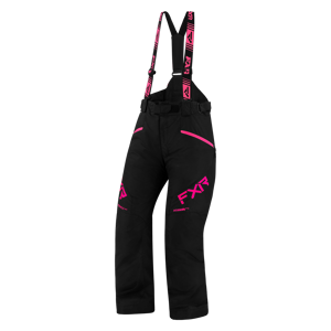 Pantalon de Ski Femme FXR Fresh Noir-Rose Électrique -