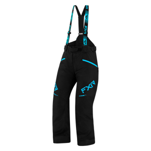 FXR Pantalon de Ski Femme FXR Fresh Noir-Bleu Ciel -