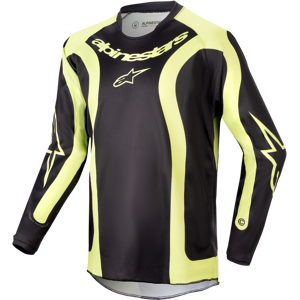 Alpinestars Maillot Cross Enfant Alpinestars Racer Lurv Noir-Jaune Fluo -