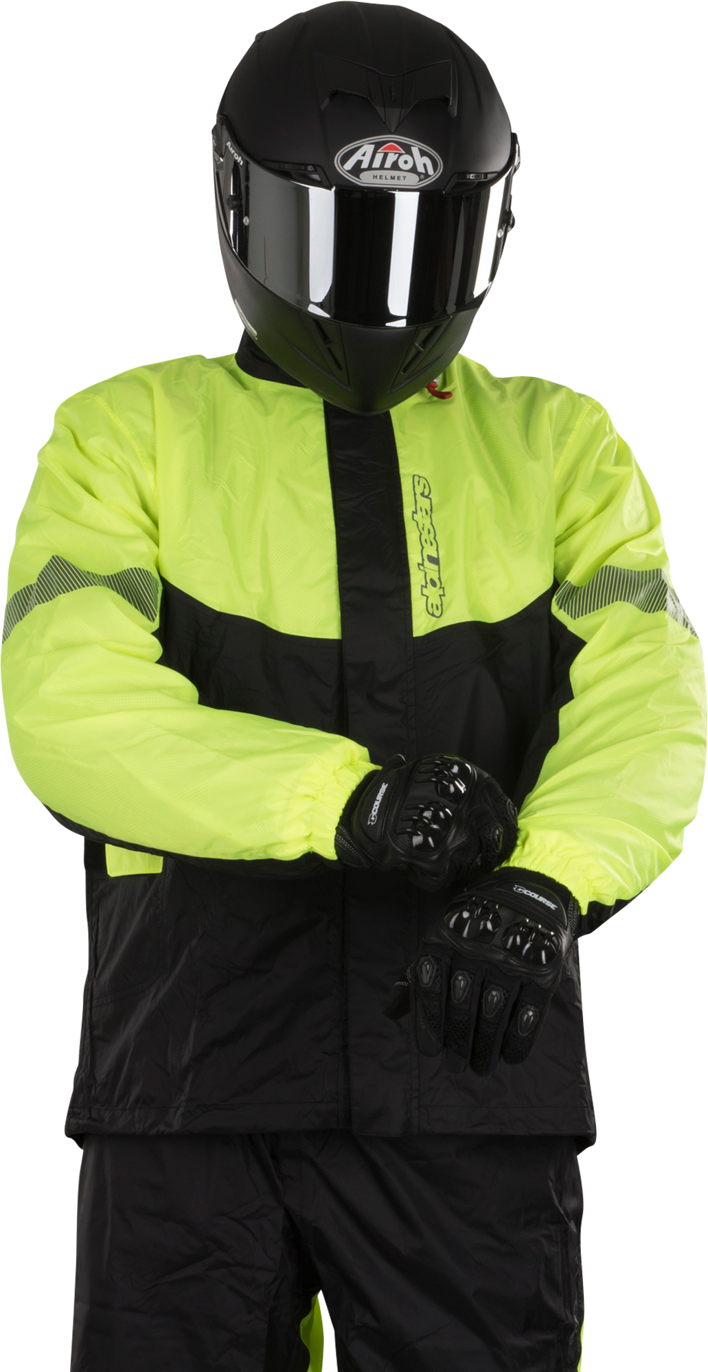 Veste de Pluie Alpinestars Hurricane Jaune-Noir -