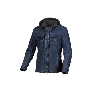 Blouson Moto Macna Inland Bleu-Marron -