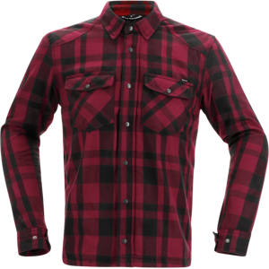 Chemise Moto Richa Forest Noir-Bordeaux -