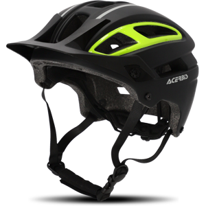 Casque VTT Acerbis Double P Noir-Jaune Fluo -