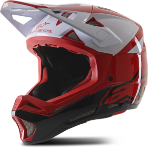 Alpinestars Casque VTT Downhill Alpinestars Missile Pro Cosmos Mips Rouge-Blanc -