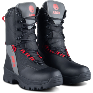 Raven Bottes Motoneige Raven Rush Noir-Gris-Rouge -