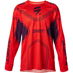 Maillot Cross Enfant Shift Black Label Rouge Fluo -