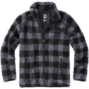 Brandit Veste Brandit Teddyfleece Noir-Gris -