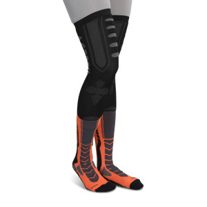 Chaussettes Acerbis X-Leg Pro Noir-Orange -