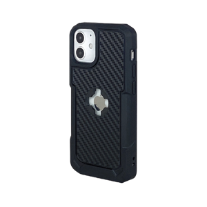 X-Guard Coque Téléphone X-Guard iPhone 14 Look Carbone avec Support -