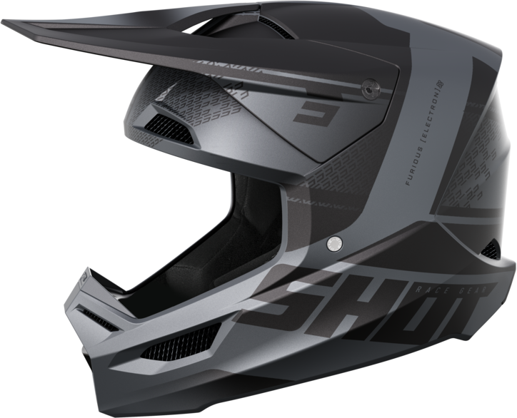 Shot Race Gear Casque Cross Shot Furious Electron Noir -