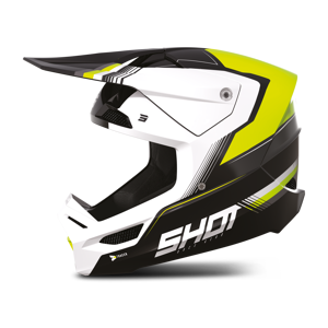 Shot Race Gear Casque Cross Shot Race Mips Tracer Mips Jaune Fluo Brillant -