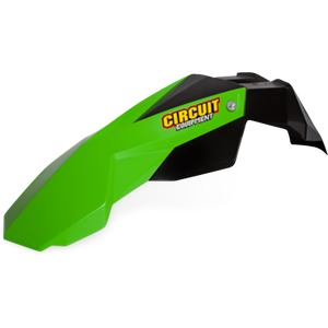 Garde-boue Avant Circuit Stealth Noir-Vert - Noir/Vert