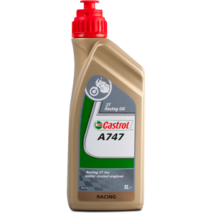 Huile Moteur Semi-synthetique Castrol A747 Vegetale 2T 1L -