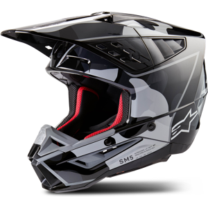 Casque Cross Alpinestars SM5 Rover 2 Noir-Argent -