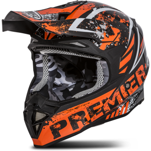 Casque Cross Premier Exige ZX 3 Orange-Noir -