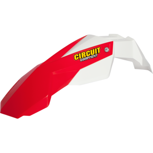 Garde-boue Avant Circuit Stealth Rouge Fluo-Blanc - Blanc-Rouge Fluo