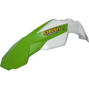 Garde-boue Avant Circuit Stealth Vert-Blanc - Blanc-Vert