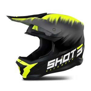 Shot Race Gear Casque Cross Shot Furious Versus Neon-Jaune -