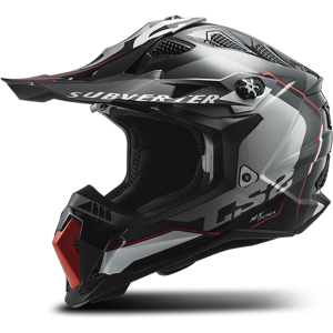 Casque Cross LS2MX700Subverter Arched Argent-Titane -