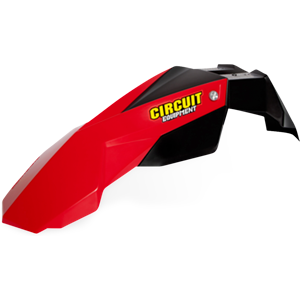 Garde-boue Avant Circuit Stealth Noir-Rouge - Noir/Rouge