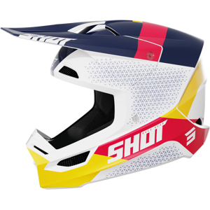 Shot Race Gear Casque Cross Enfant Shot Furious Ridge Rouge-Bleu -