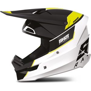 Shot Race Gear Casque Cross Shot Furious Scope Jaune Fluo Brillant -