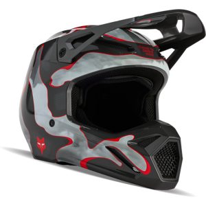 FOX Casque Cross Enfant FOX Racing V1Atlas Gris-Rouge -