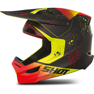 Shot Race Gear Casque Cross Shot Furious Matrix Rouge -