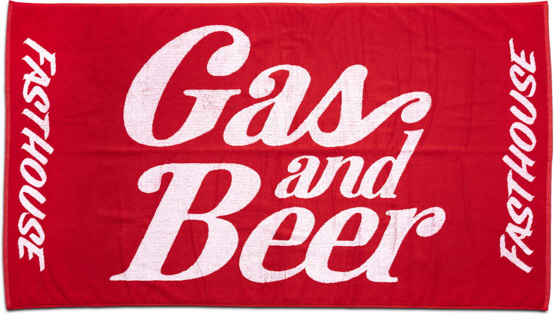 Serviette Fasthouse Gas & Beer Rouge -