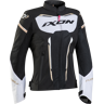 Blouson Moto Femme Ixon Striker Air Noir-Blanc-Or -