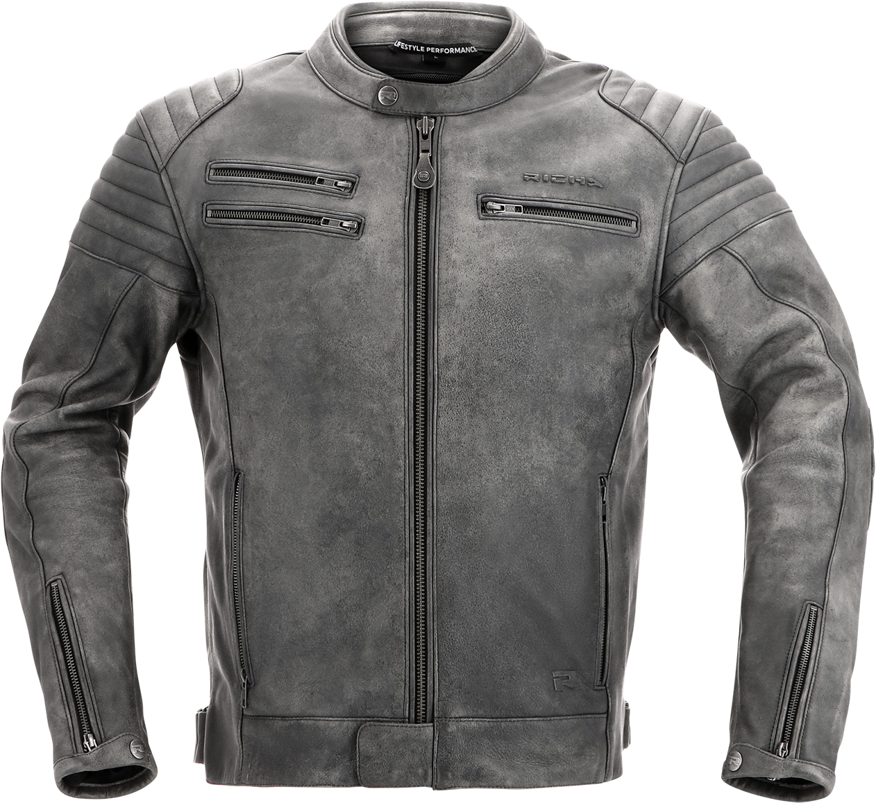 Blouson Moto Richa Charleston Vintage Titanium -