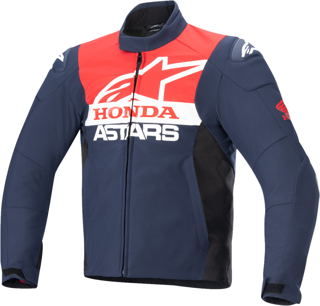 Blouson Moto Alpinestars Honda SMX Waterproof Softshell Night Navy-Noir-Rouge -