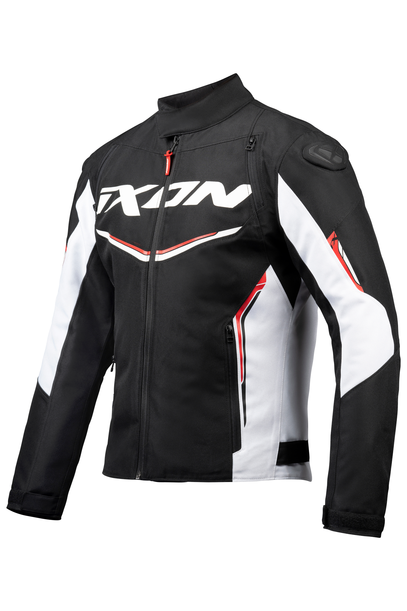 Ixon Blouson Moto Ixon CORDOLO Noir-Blanc-Rouge -