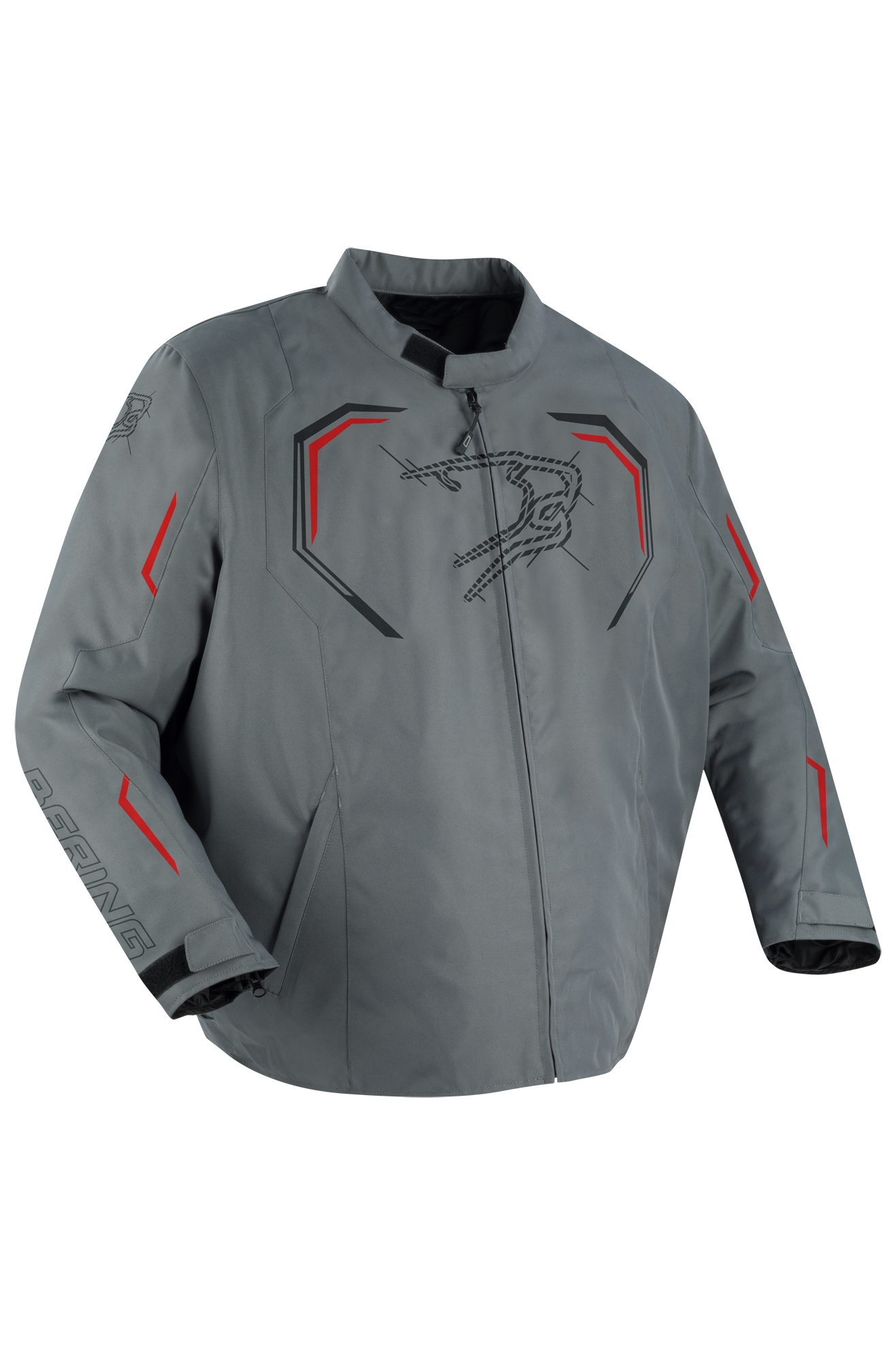 Blouson Moto Bering Dundy KS Gris-Rouge -